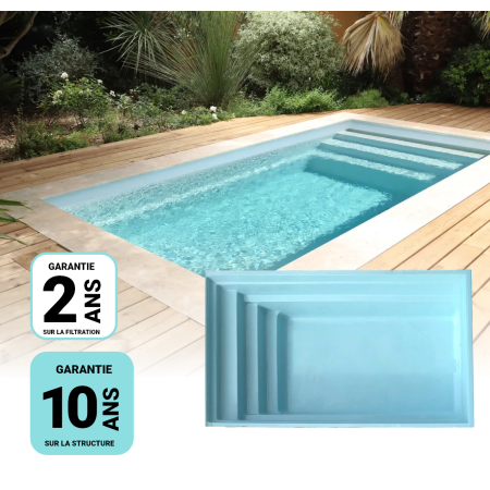 Piscine Coque 3.70 x 2.20 x 120 m RHONE 