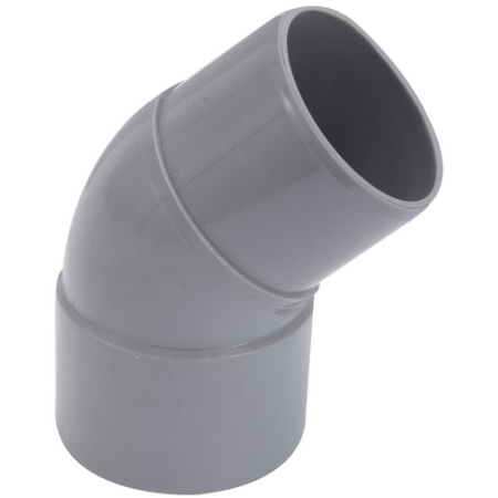 Raccord PVC évacuation Coude 45° 50mm MF