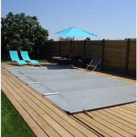 Bâche à barres pour piscine rectangulaire 500x300cm