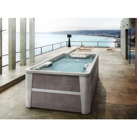 Spa de nage Avec Meuble Swimspa MEDITERRANEA