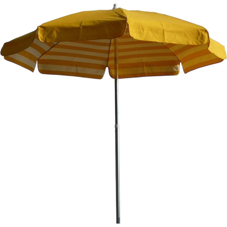 Parasol VENEZIA Duplex 200/8 cm Jaune et Blanc