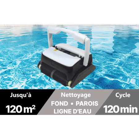 Robot piscine Fond, Parois et Ligne d'eau Accu XL PRO Sans Fil