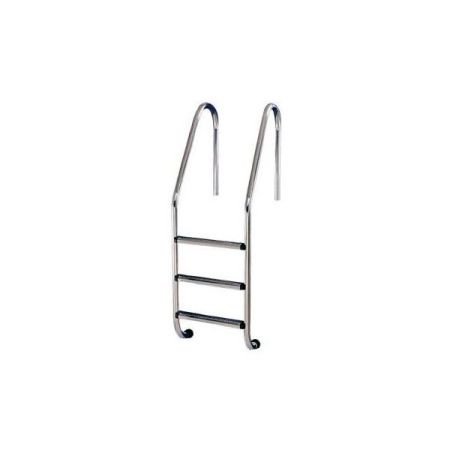 Échelle Standard 3 marches neutres en inox pour piscines enterrées