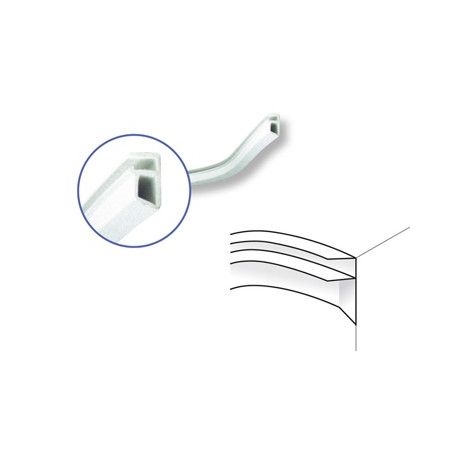 Angle fixation hung PVC vertical (sans dépose margelle)
