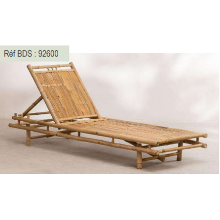 Bain de soleil en bambou naturel KALYS