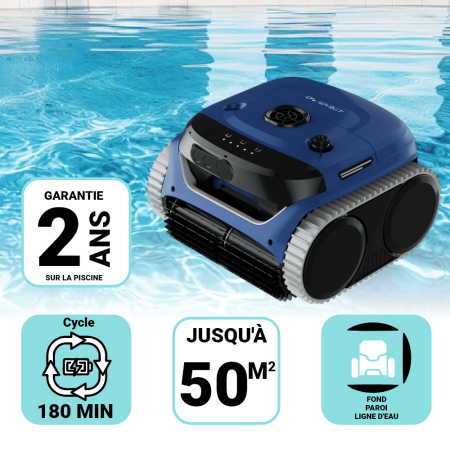 Robot piscine Fond Paroi ORCA 350 Sans Fil 