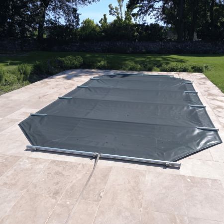 B&acirc;che &agrave; barres pour Piscine Azura 750x400 - H130cm