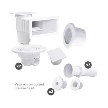 Kit pièces à sceller VITALIA pour piscine liner 7 X 3