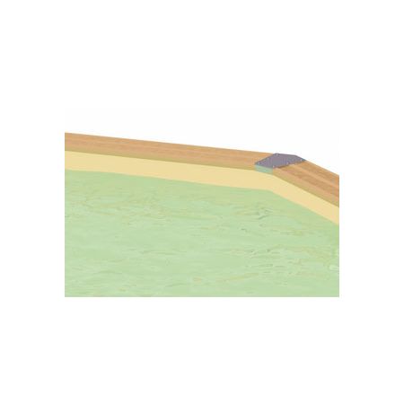 Liner Beige Sable Piscine Allongée 470 x 860 x (H) 130cm