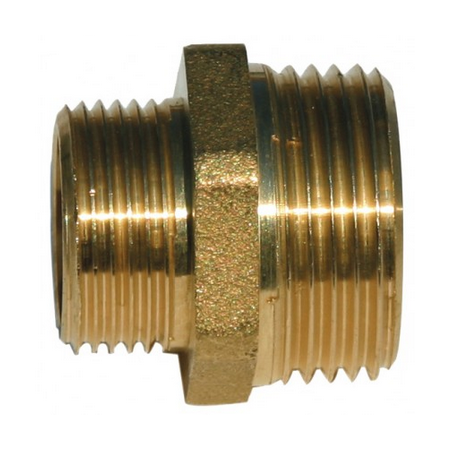 Raccord Laiton Mamelon Réduit Male 1x1/2 -Pn25- 