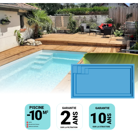 Piscine Coque 4.77 x 2.52 x 140 m ISLE