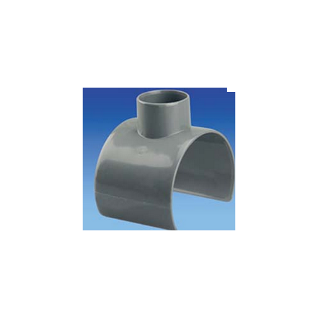 Raccord PVC évacuation Selle de Branchement 90° 100/110/125x50mm