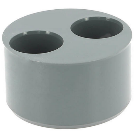 Raccord PVC évacuation Tampon Réduit Double MFF 100X40X40mm