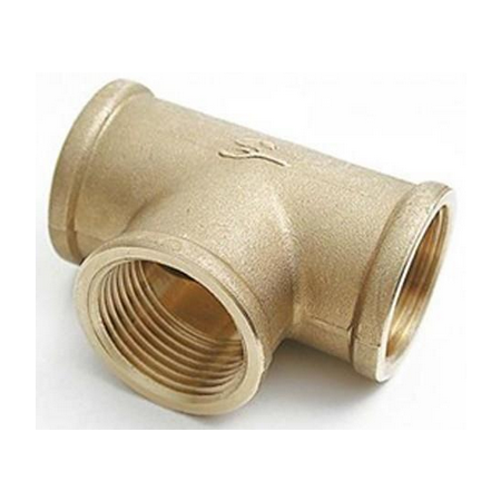 Raccord laiton té 90° femelle diamètre 3/4 -Pn25-