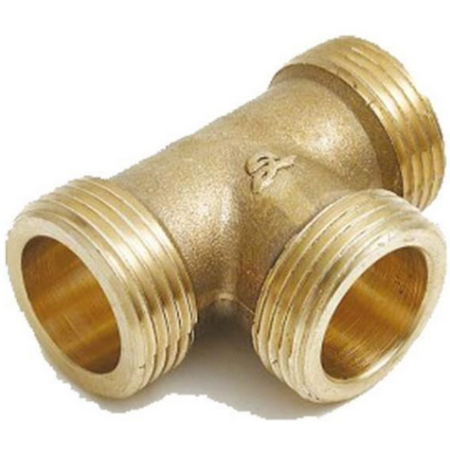 Raccord laiton té 90° male diamètre 1/2 -Pn25-