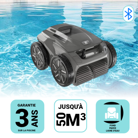Robot piscine Fond Parois Ligne d'eau Zodiac ALPHA iQ OA6400 Connecté