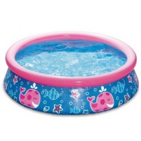 Piscine gonflable ronde Rose ⌀ 152 x h. 38 cm