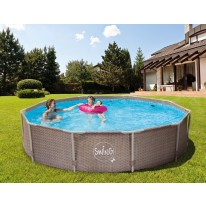 Piscine Tubulaire Ronde osier ⌀ 4.27 x 1.07m