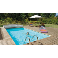Kit Piscine Bois Hors SPARK Sol Rectangulaire Luxe 4.70X2.70X145 cm