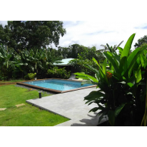 Piscine bois MAEVA rectangulaire avec escalier d'angle 500 x 300 x H.150 cm DURAPIN