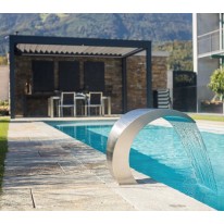 Cascade MAMBA Inox pour piscine