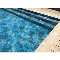 Liner 85/100ème pour Piscine Bois Rectangulaire SPARK LUNA avec Plage Immergée 350x270x70cm Pierre de Bali