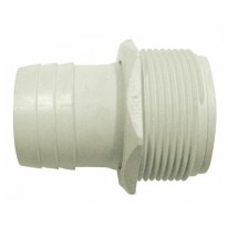 Raccord cannelé 38 mm de diamètre à visser pour piscine 