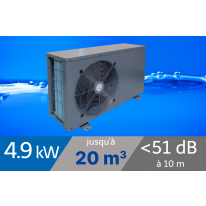 Pompe à chaleur Heatermax Inverter 4.9 kW pour piscine de 0-20m3