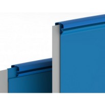 Rails supérieurs Combi Bleu pour piscine acier de 6.0 x 3.2 m