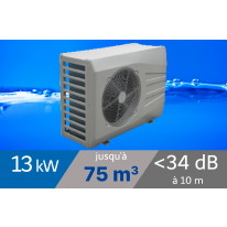 Pompe à chaleur Spark Netpac 13 kW pour piscine de 60-75m3 + Bâche de protection