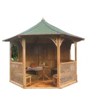 Pavillon de Jardin Octogonal de Luxe CHOPIN 9.60 m² 8 Faces - LEKINGSTORE