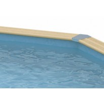 Liner Bleu Pour Piscine Allongée 350 x 1550 x (H)155cm 