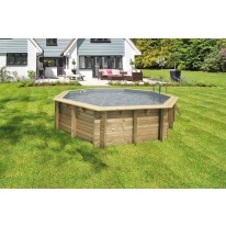 Piscine bois UBBINK OCEA 510x120cm Liner Gris