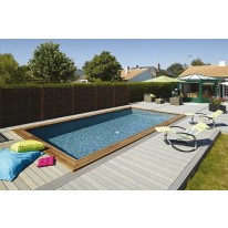 Piscine Bois Rectangulaire Escalier 4,49 x 3,49 x 1,5 m MAEVA MINIS