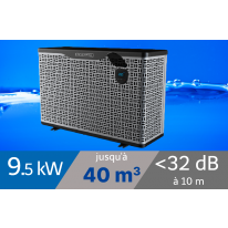 Pompe à chaleur Platinium Boost 9.5 kW pour piscine 20-40m3