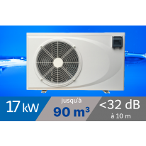 Pompe à chaleur Premium 17 kW Triphasée pour piscine de 60-90m3