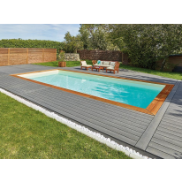 Piscine Bois MAEVA 753 x 434 x 150 cm avec Escalier DURAPIN