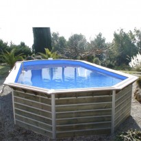 Piscine Bois SIAYAN Allongée 730 x 420 x 129 cm