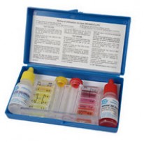 Trousse d’analyse chlore/brome/pH en bouteille pour piscine et spa