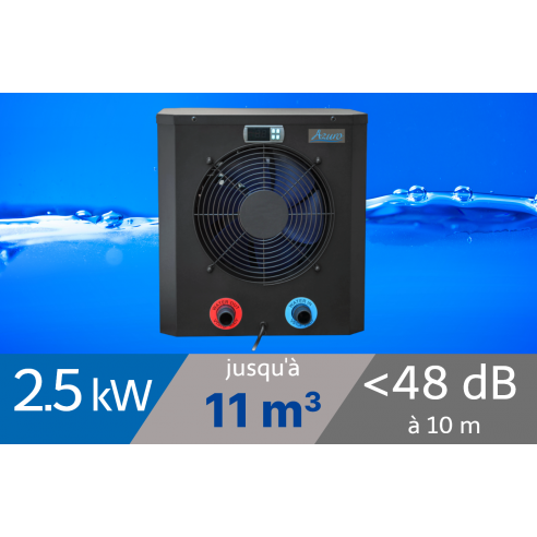 Pompe à chaleur piscine Azuro Mini 2.5 kW pour piscine de 11m3
