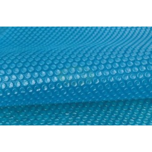 Bâche à bulles 180μ bleu pour piscine octogonale allongéee 660x410cm