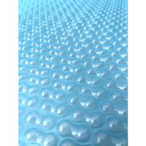 Bâche à bulle 500μ Géobulle Translucide pour piscine rectangulaire 1220x520 cm