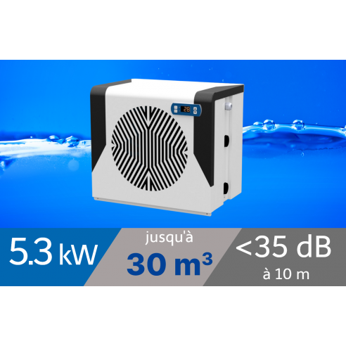 Pompe à chaleur SPARK Mini 5.3kW pour piscine de 20-30m3