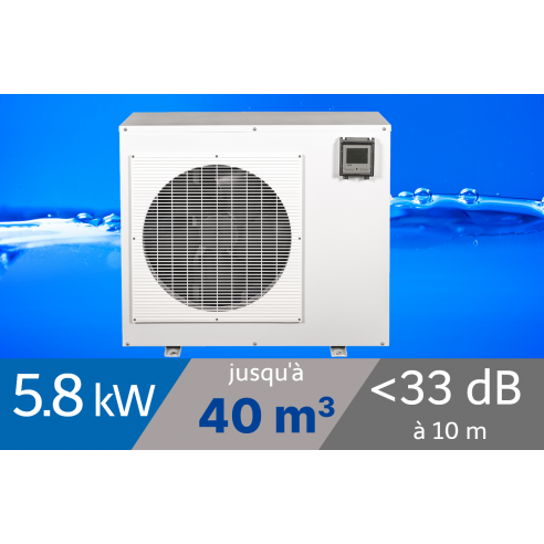Pompe à chaleur Spark 5.8 kW pour piscine de 30-40m3