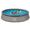 Piscine Gonflable Ronde Grise ⌀ 366 x h. 91 cm