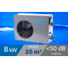 Pompe à chaleur Netpac 8.7 kW pour piscine de 40-50m3 + Bâche de protection