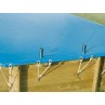 Bâche hiver pour piscine octogonale allongée UBBINK 550x400cm 