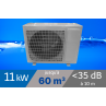 Pompe à chaleur EcoPac 11 kW pour piscine de 50-60m3 + bache de protection