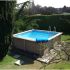 Kit Piscine Béton Aspect Bois Carré 324x324x130cm-NEW