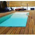 Piscine Bois Luxe Rectangulaire avec Escalier 420x320x131cm